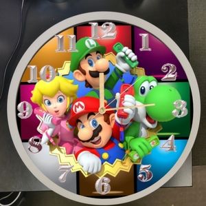 Mario and friends wall clock